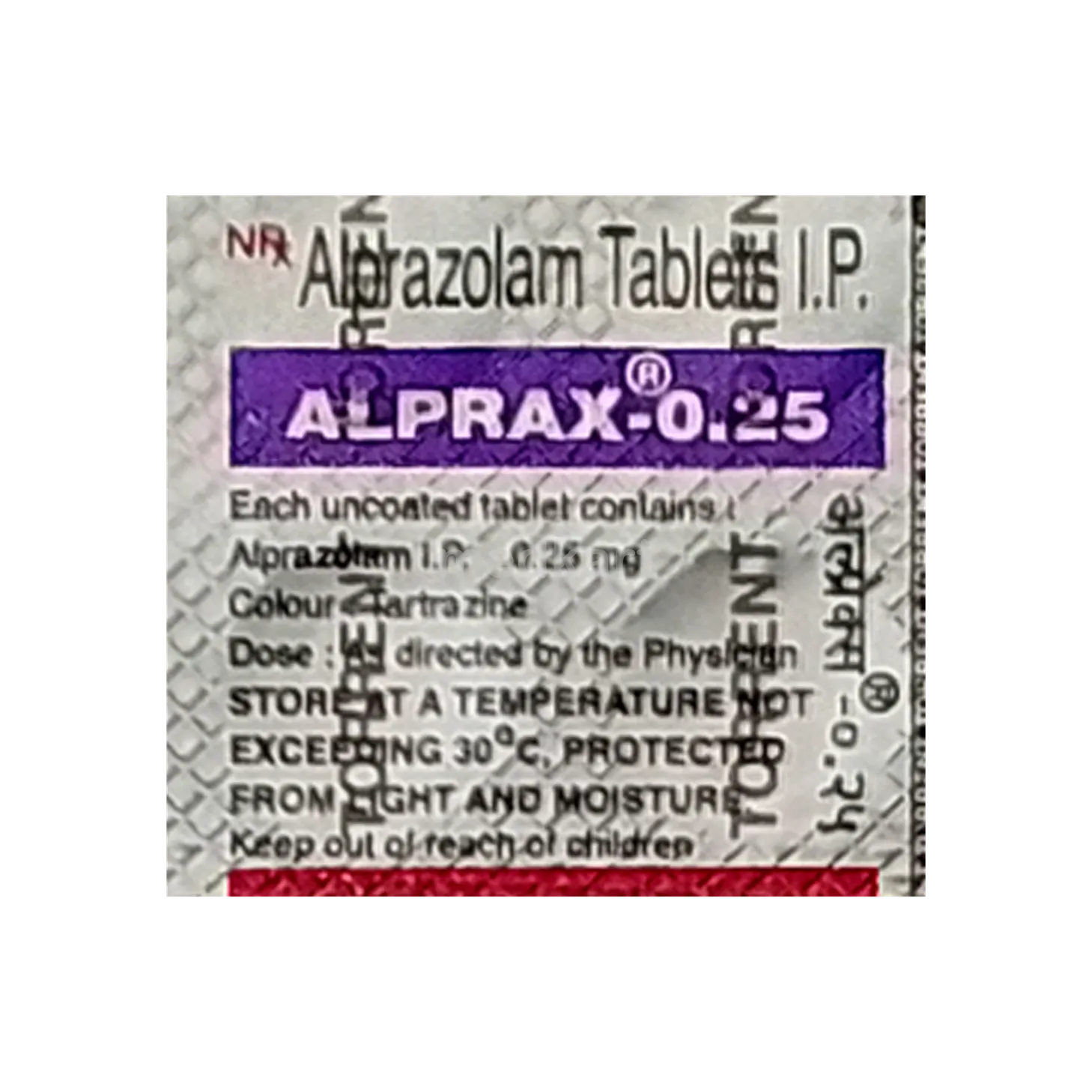 Alprax 0.25 Tablet