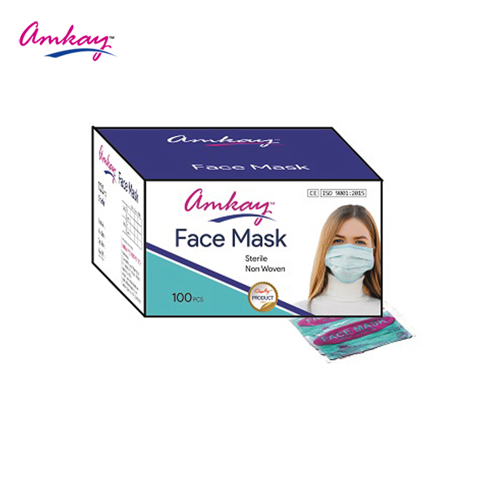 Amkay Face Mask 3 Ply Elastic Bulk Amkay