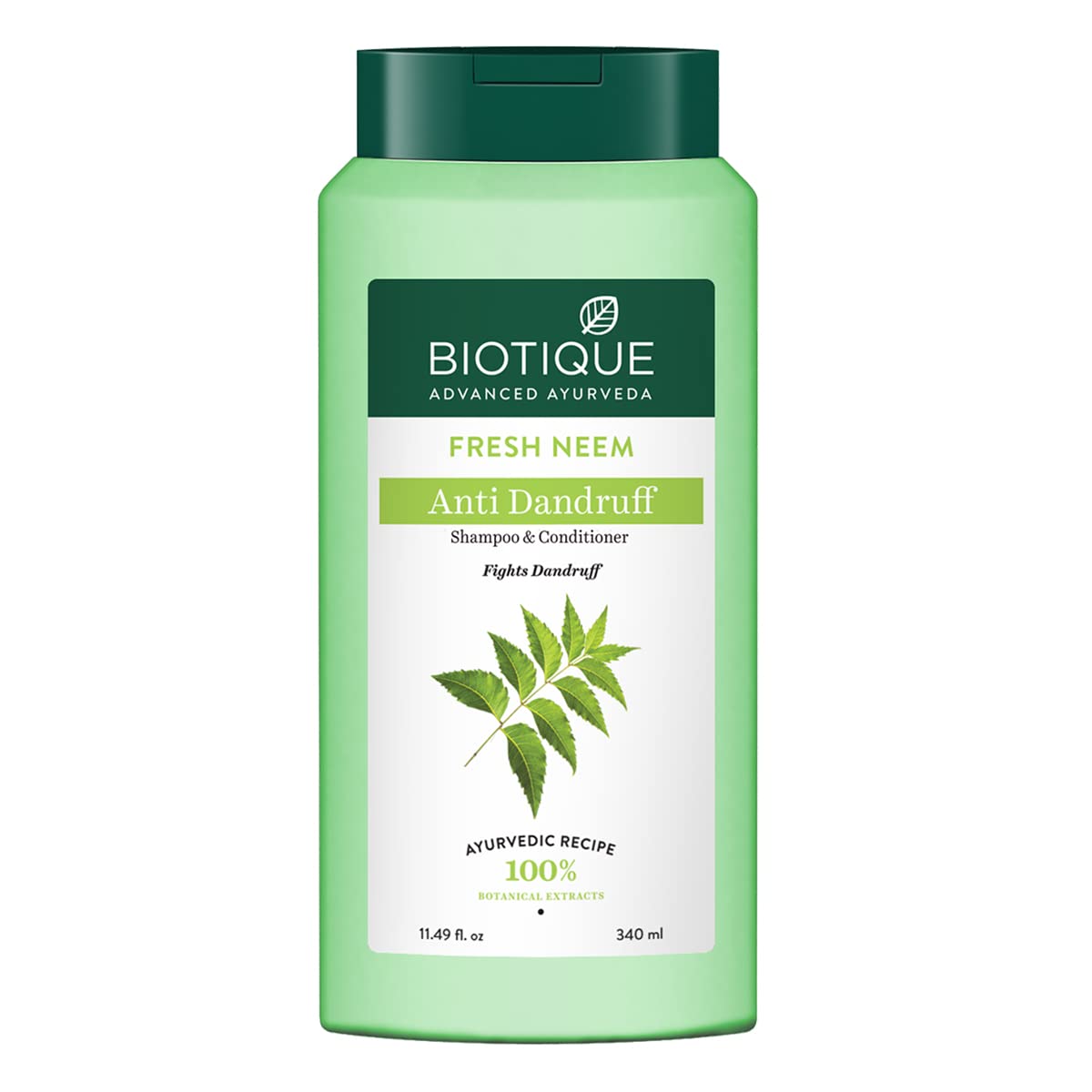 Biotique Fresh Neem Anti Dandruff Shampoo With Conditioner