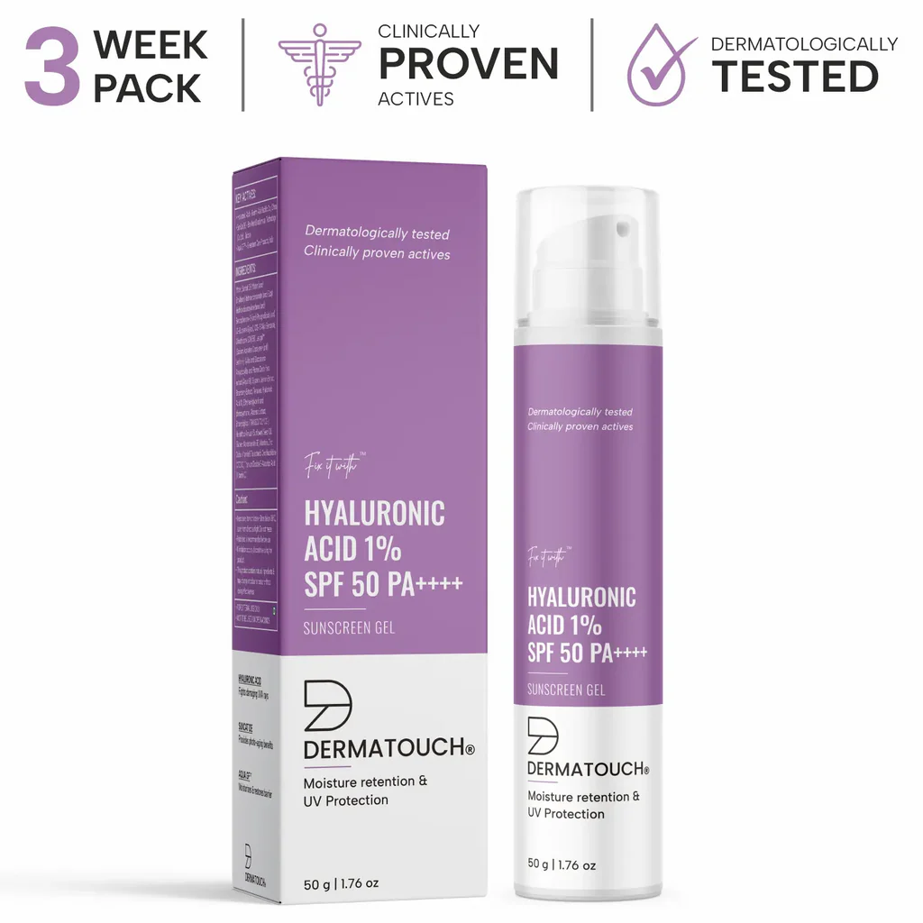 Dermatouch Hyaluronic Acid 1% Sunscreen Gel SPF 50