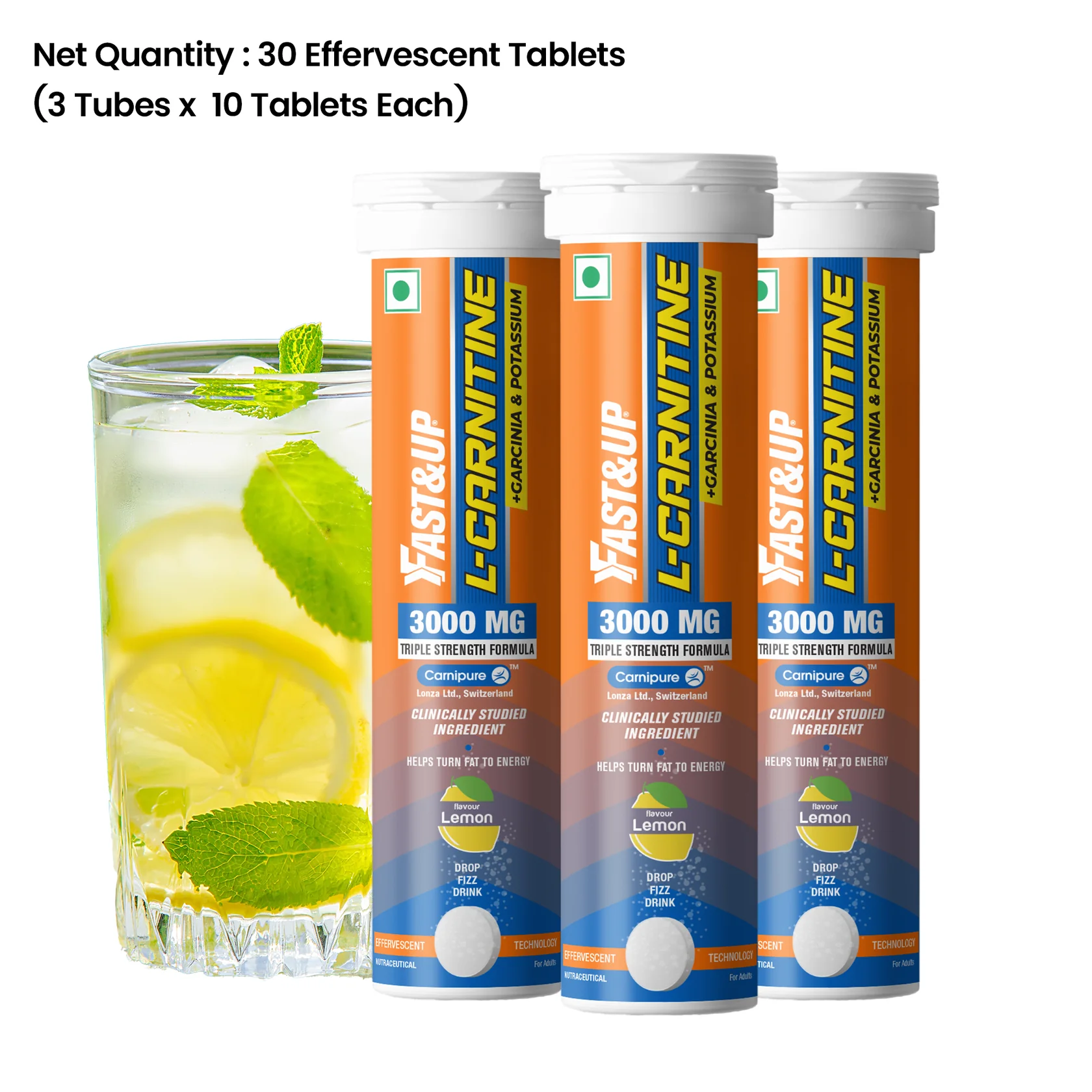 Fast&Up Lean Bodyl-Carnitine 2000MG Lemon Flav