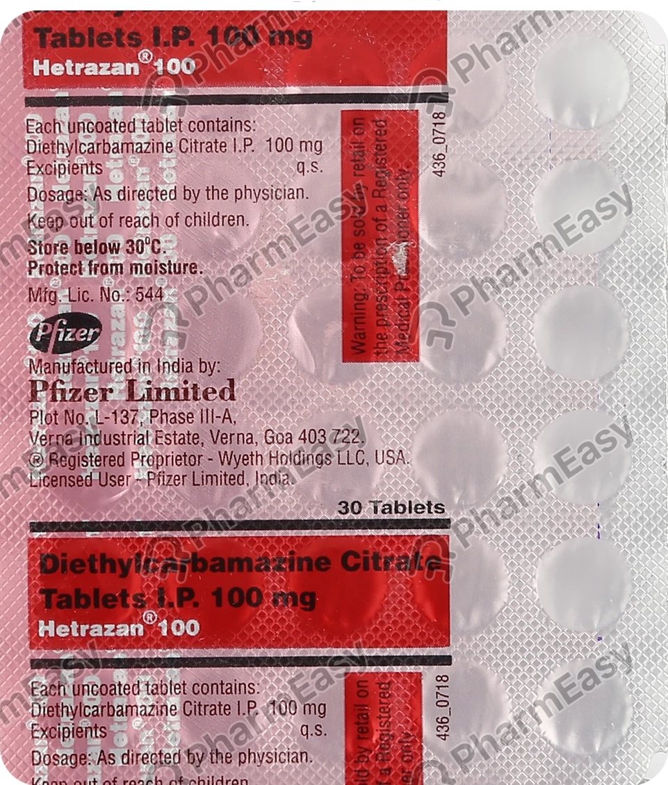 Hetrazan 100 Tablet