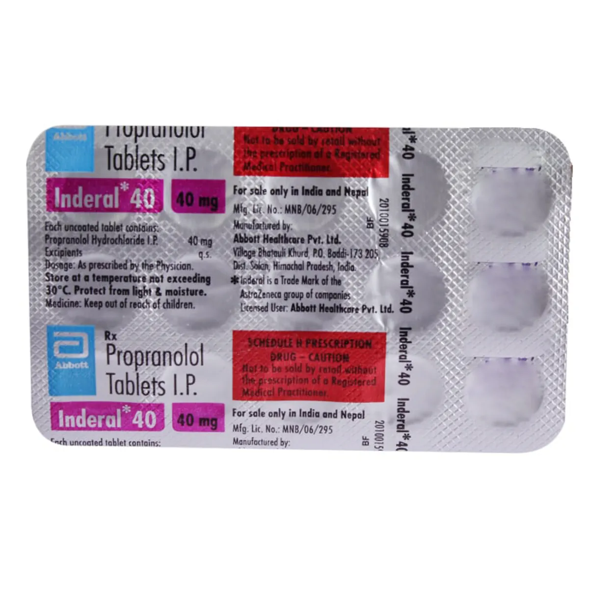 Inderal 40 Tablet