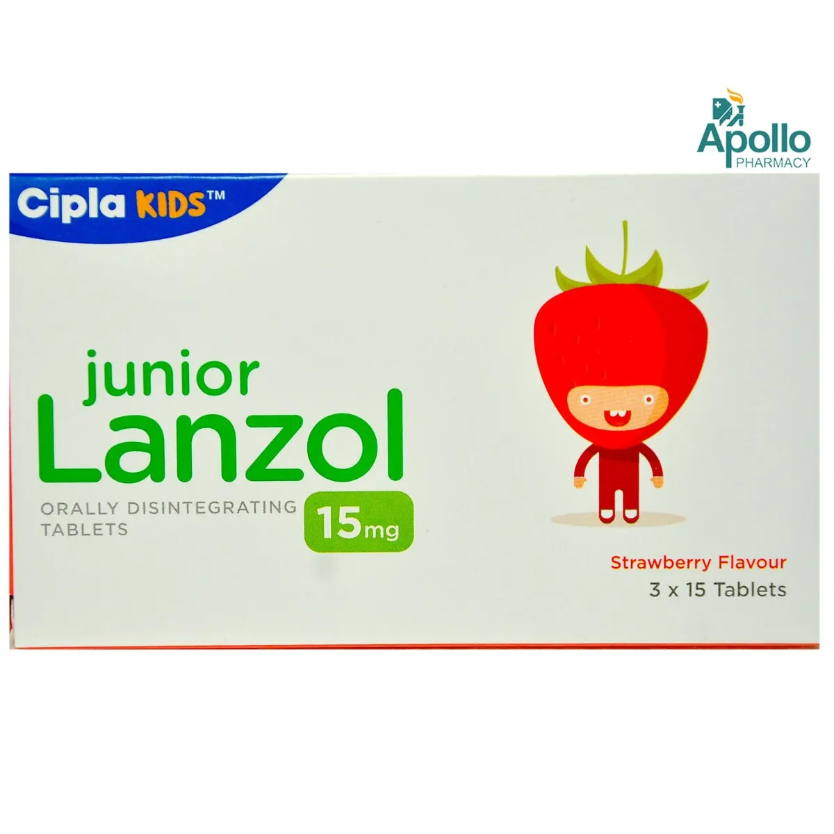 Junior Lanzol 15 Strawberry Tablet