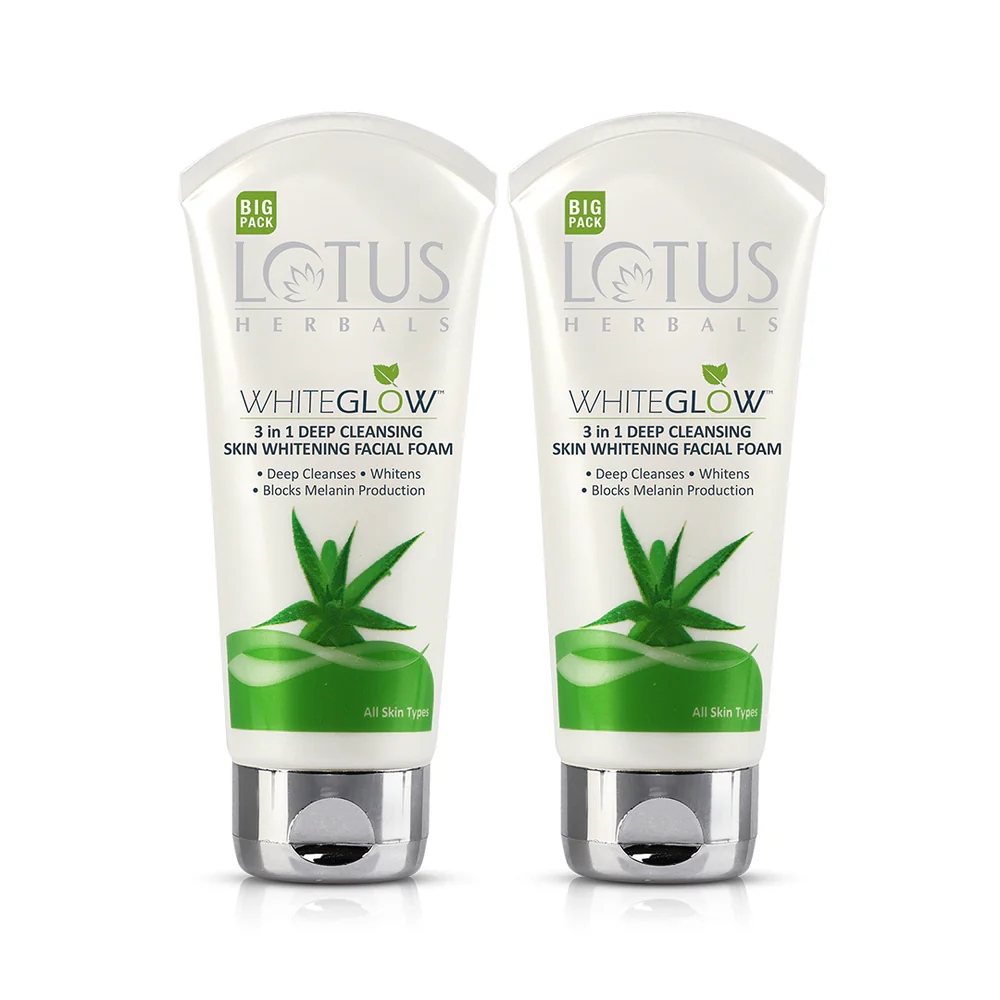 Lotus Whiteglow 3 In 1 Deep Cleansing Facial Foam - All Skin Type