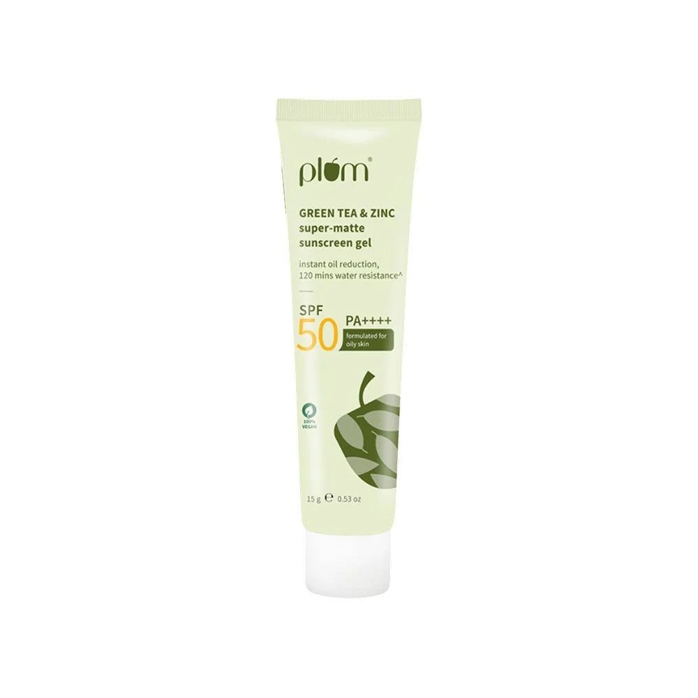 Plum Green Tea And Zinc Super Matte SPF 50 Sunscreen Gel
