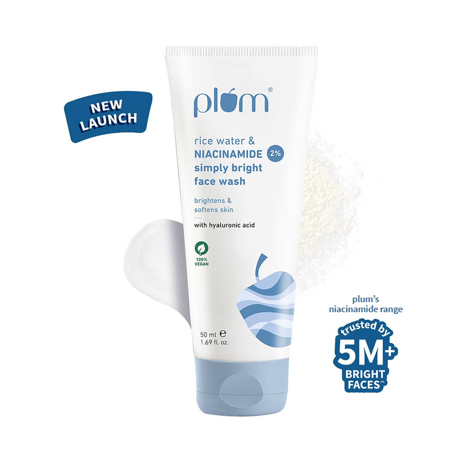 Plum Rice Water And Niacinamide 2% Simply Bright Face Wash