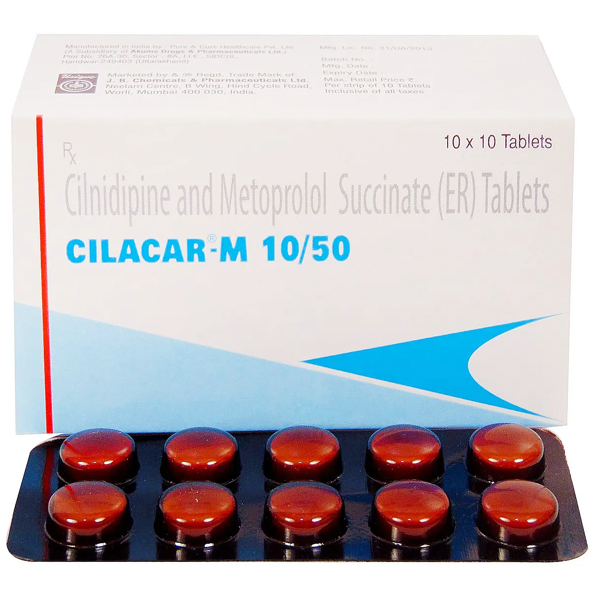 Cilacar M 10/50 Tablet