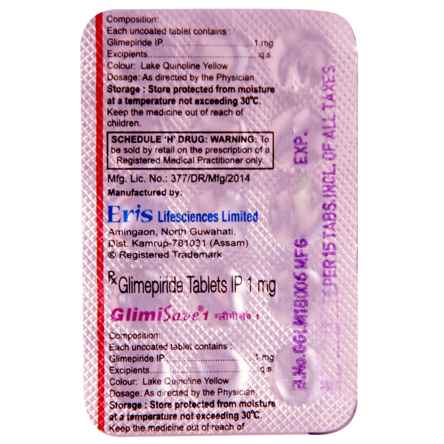 Glimisave 1 Tablet