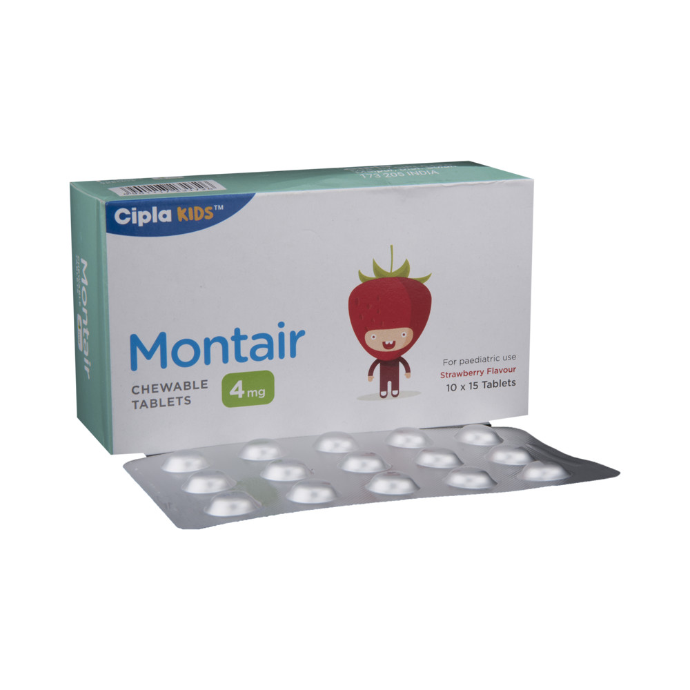 Montair 4 Chewable Tablet Strawberry