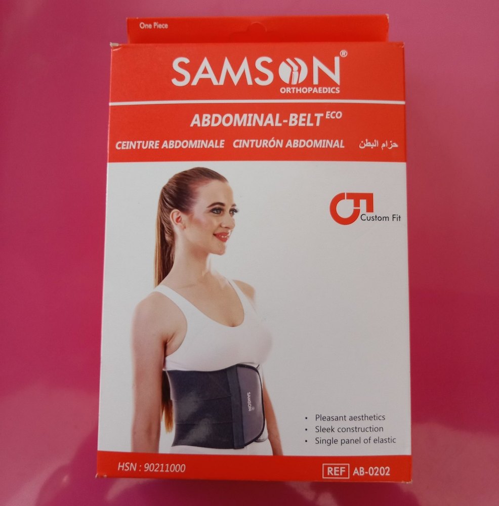 Samson Abdominal Belt Eco Grey Medium (AB-0202)