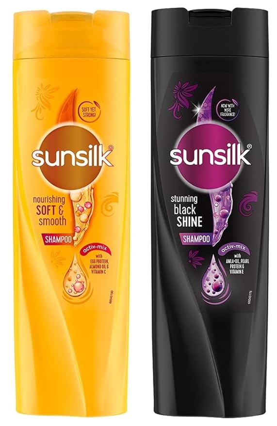 Sunsilk Stunning Black Shine Shampoo With Activ-Mix