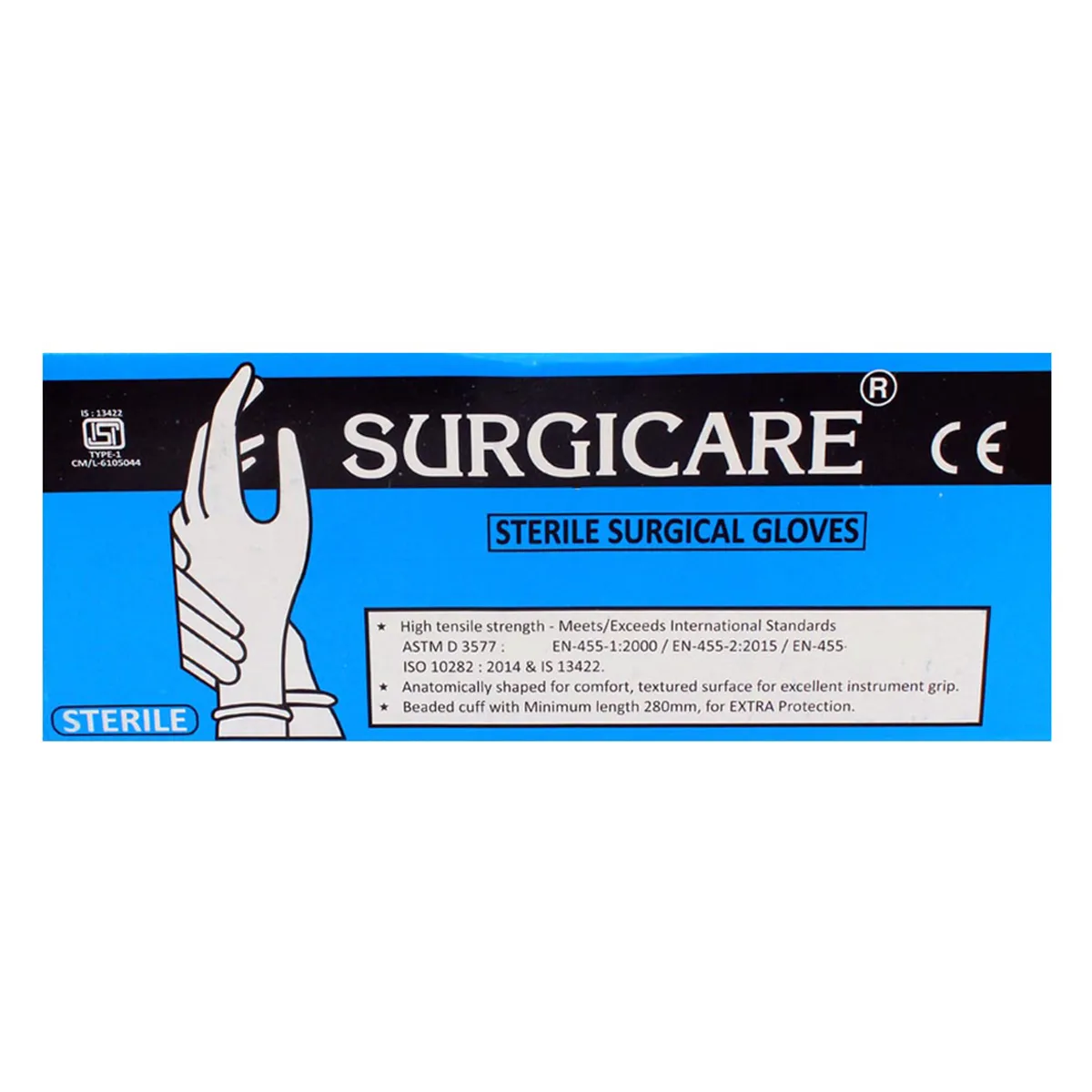 Surgicare Sterlie Latex Surgical Gloves (7.5)