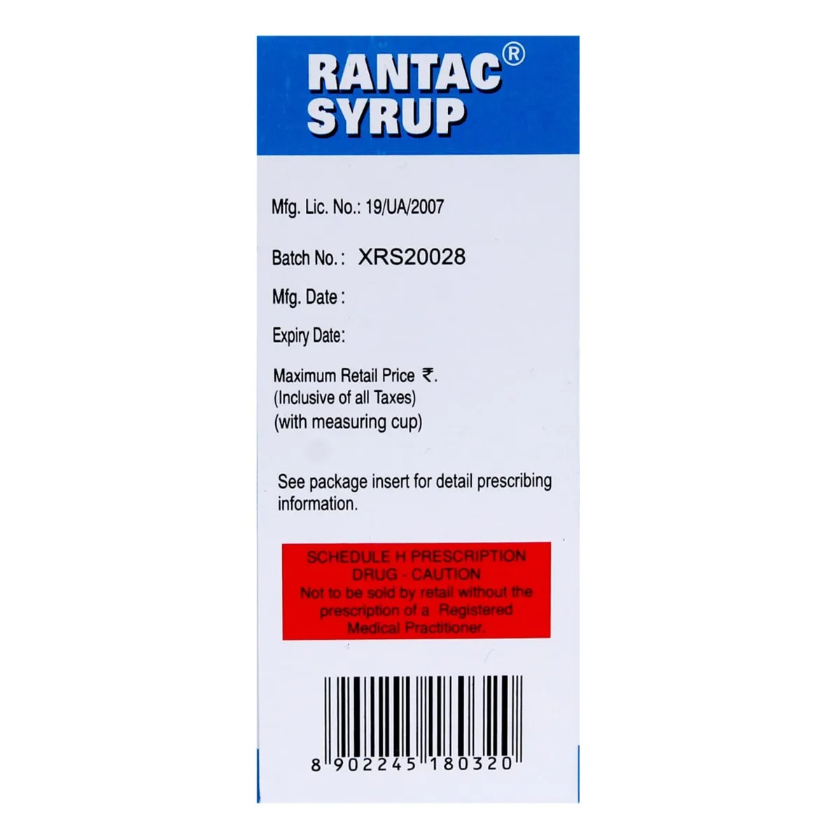 Rantac Mint Syrup