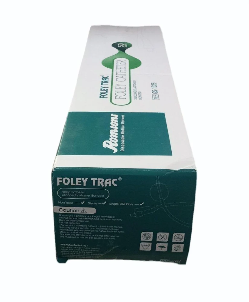 Romsons Foley Trac 2 Way Silicone Catheter- 16FG